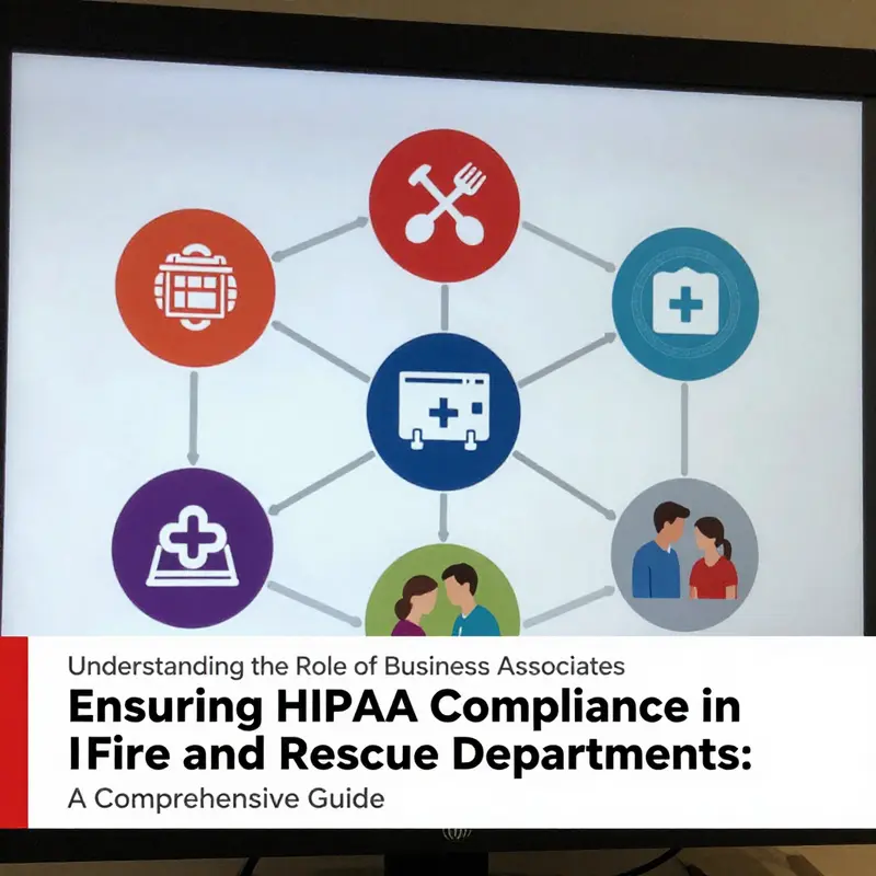 Firefighters providing vital medical services during an emergency, illustrating their role as covered entities under HIPAA.