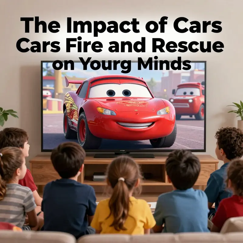 Students learning about safety and teamwork through the characters of Cars Fire and Rescue.