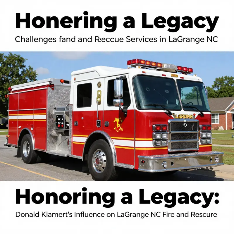 Donald Klamert proudly serving in the LaGrange Fire and Rescue department, showcasing his dedication to community safety.