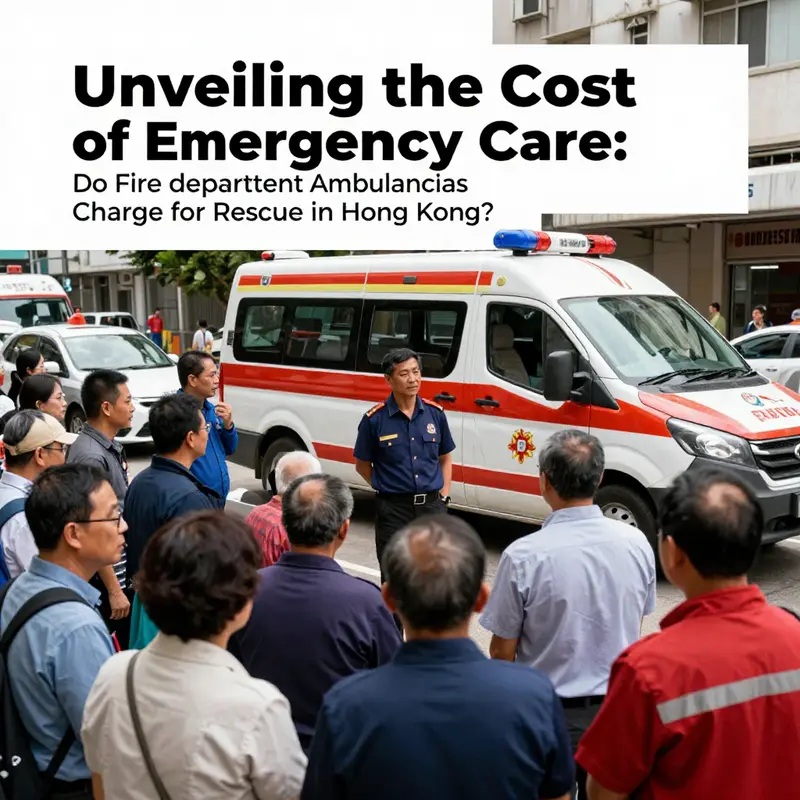 A Hong Kong Fire Services Department ambulance ready for action, symbolizing the city’s commitment to providing free emergency services.