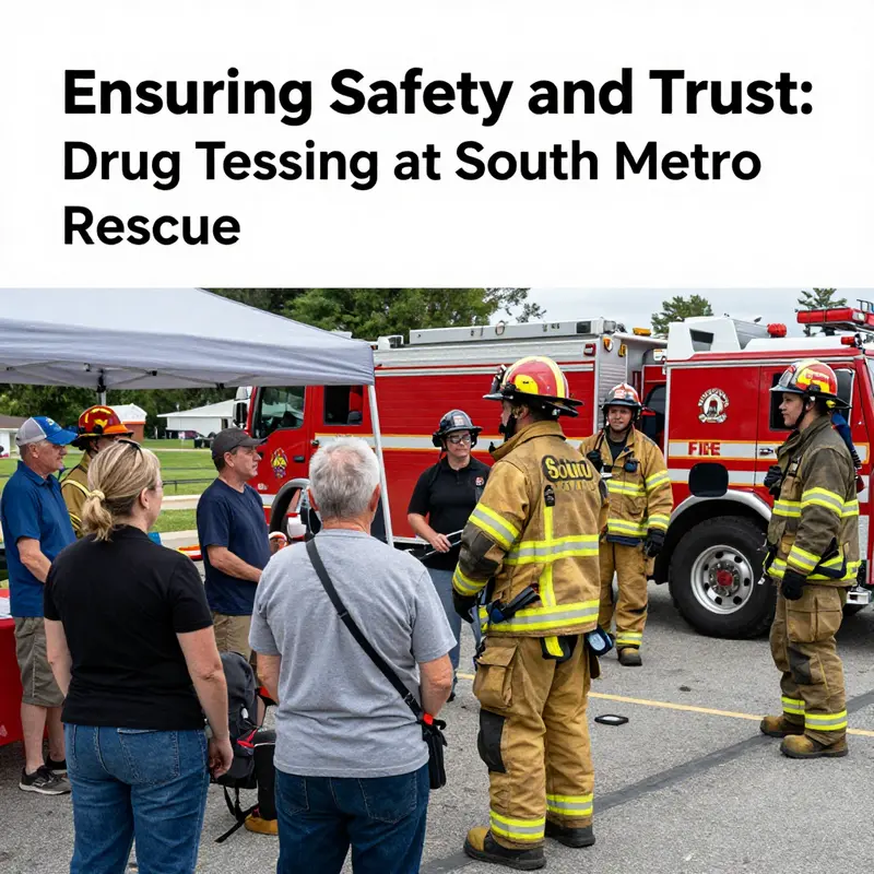 An applicant for South Metro Fire Rescue undergoing a pre-employment drug test, ensuring their readiness for duty.