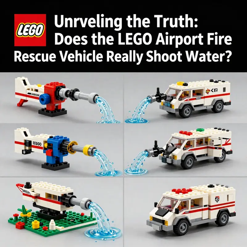 An in-depth look at the design features of the LEGO Airport Fire Rescue Vehicle (set 60061).