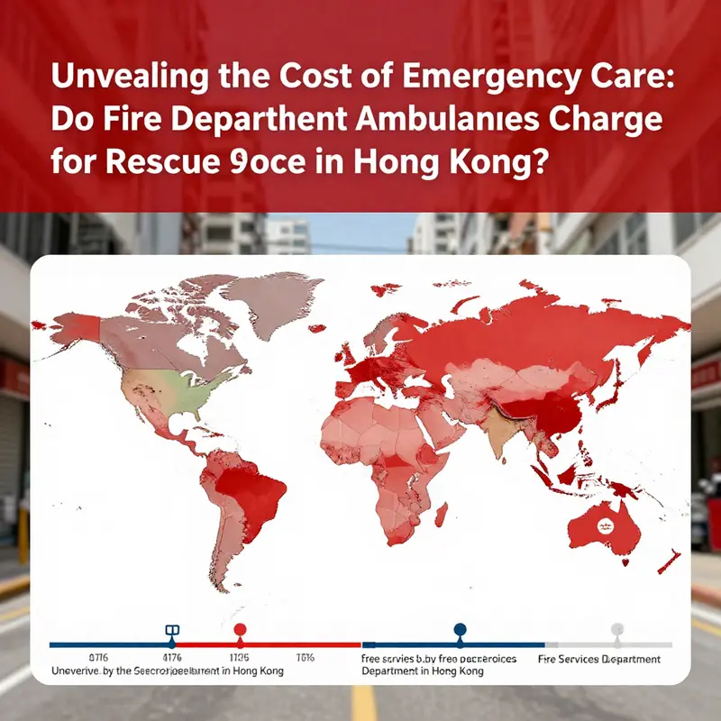 A Hong Kong Fire Services Department ambulance ready for action, symbolizing the city’s commitment to providing free emergency services.