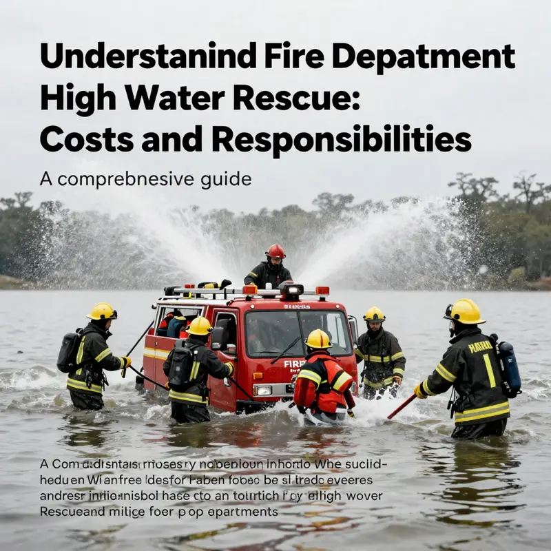 A firefighter in action during a high water rescue, representing the dedication of emergency responders to public safety.