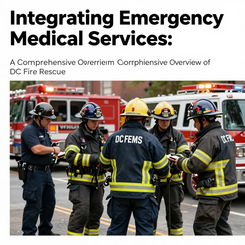DC FEMS team members collaborating during an emergency, showcasing their integrated emergency medical and fire services.
