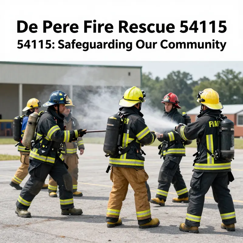 A visual history of De Pere Fire Rescue, illustrating its growth and contributions to community safety.