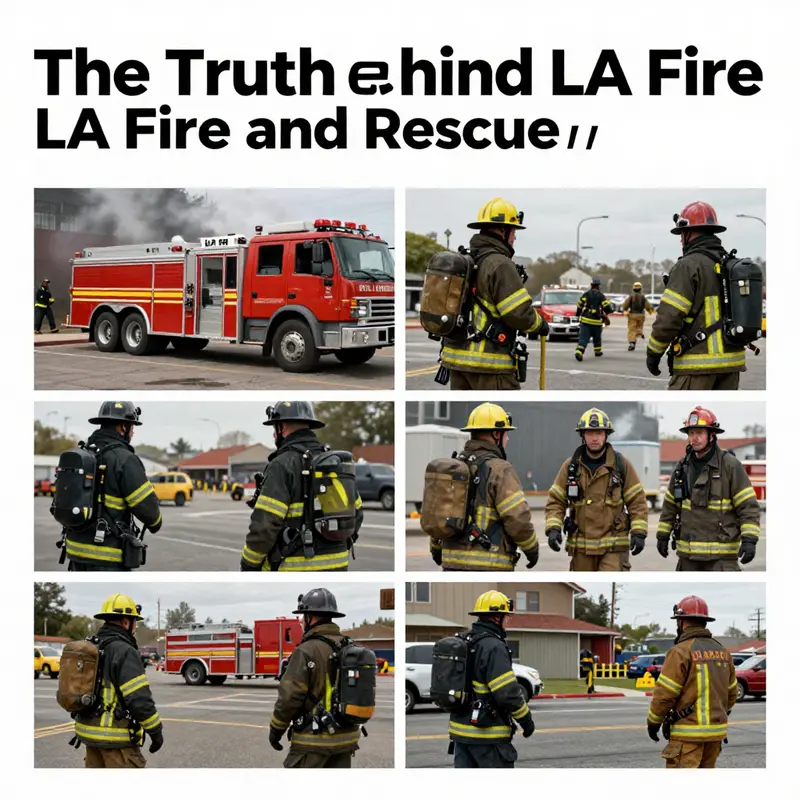 Firefighters respond to an emergency call, embodying the authenticity depicted in LA Fire and Rescue.