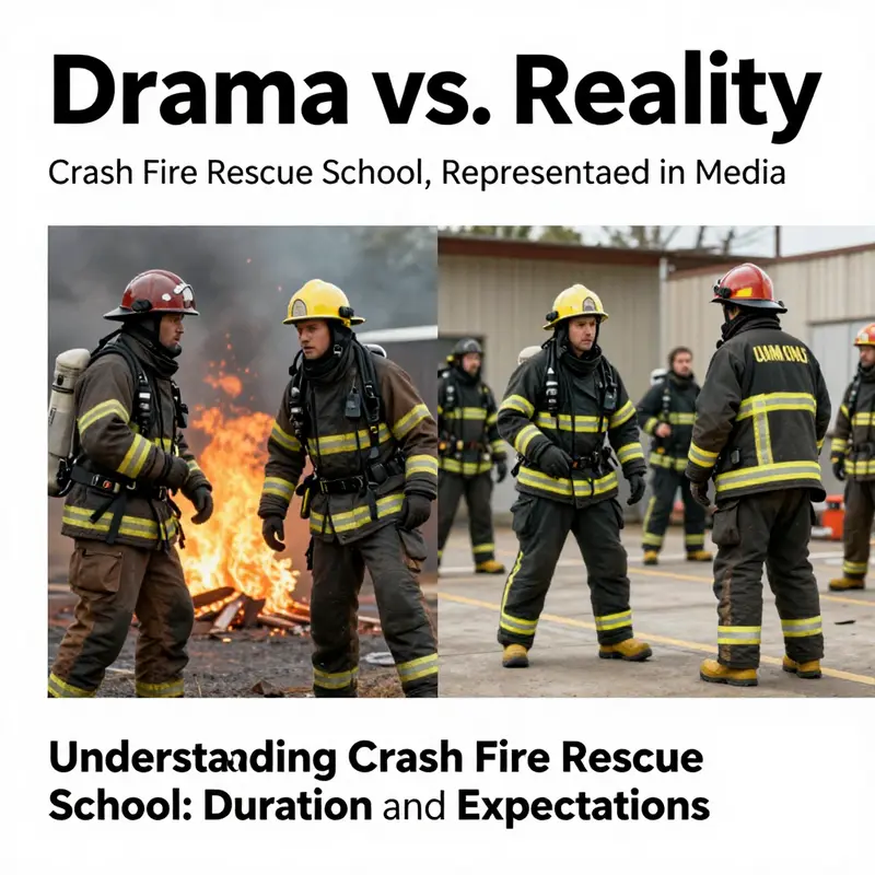 Emergency responders practicing essential skills during their training, demonstrating the immersive experience of Crash Fire Rescue School.