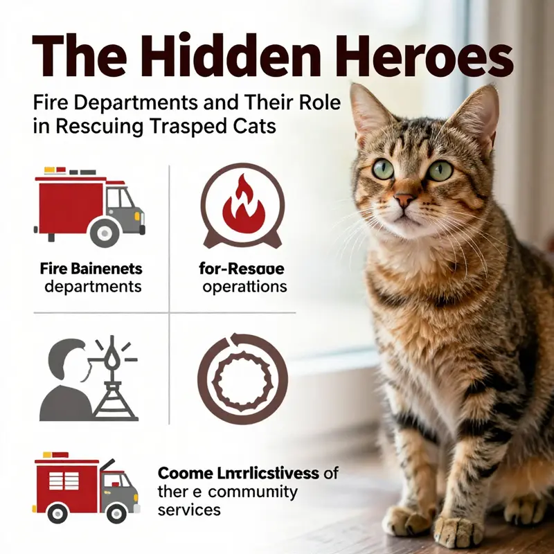 A firefighter carefully removing a trapped cat from a tree, highlighting the compassion involved in animal rescues.