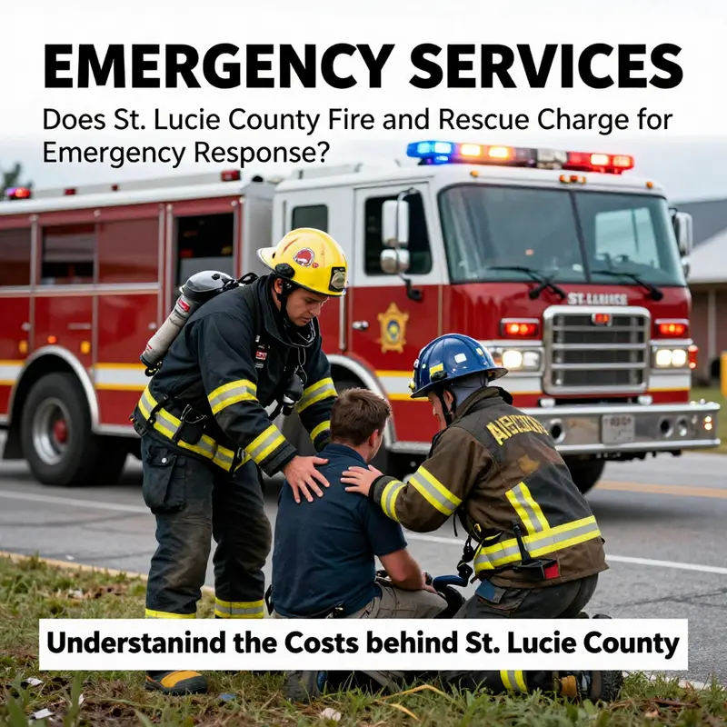 First responders provide critical aid during an emergency situation, demonstrating the commitment of St. Lucie County Fire and Rescue.