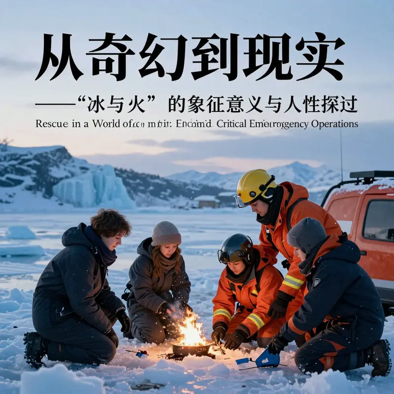 Firefighters prepare for a rescue operation on an icy river, highlighting the importance of bravery and resilience.