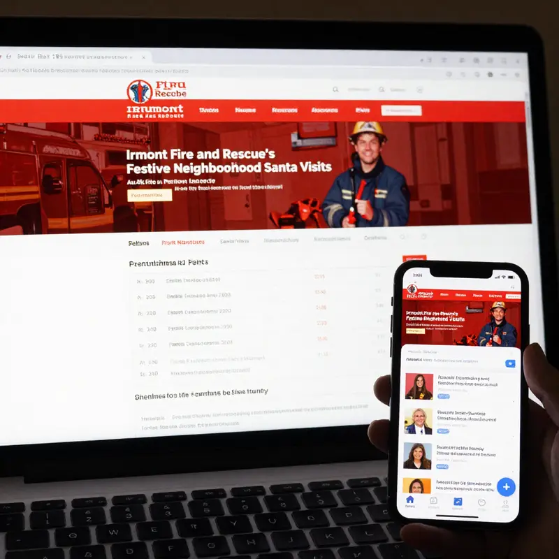 Irmont Fire and Rescue engages the community with festive Santa neighborhood visits.