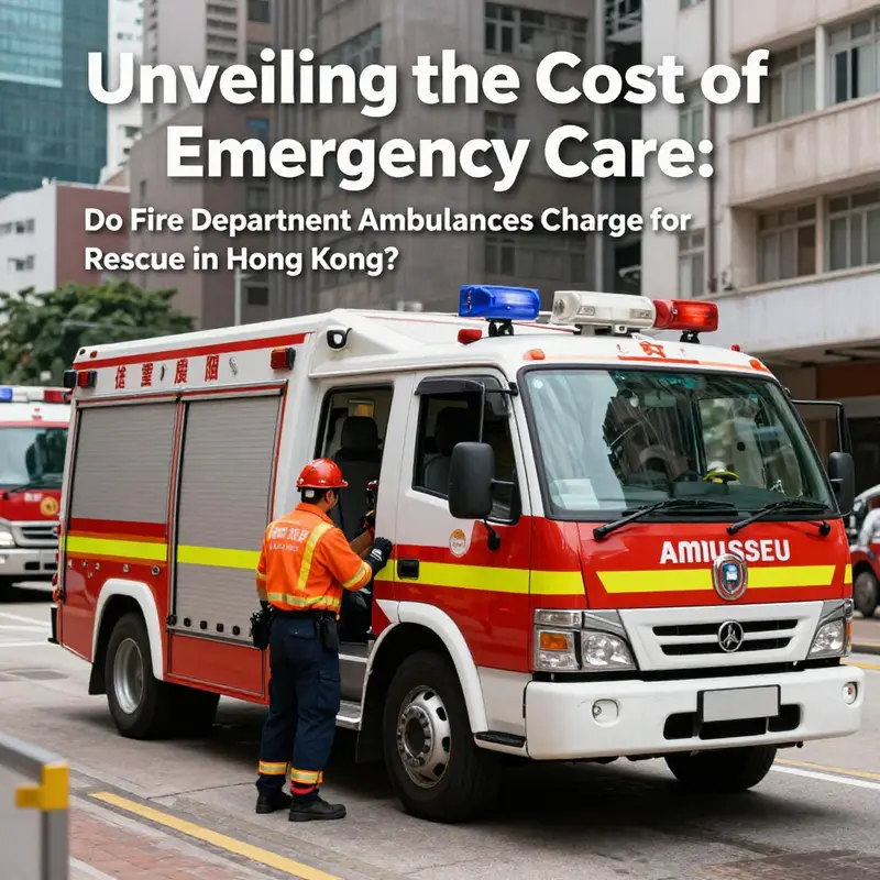 An emergency ambulance in an urban setting, signifying the accessibility and commitment of fire services to the community.