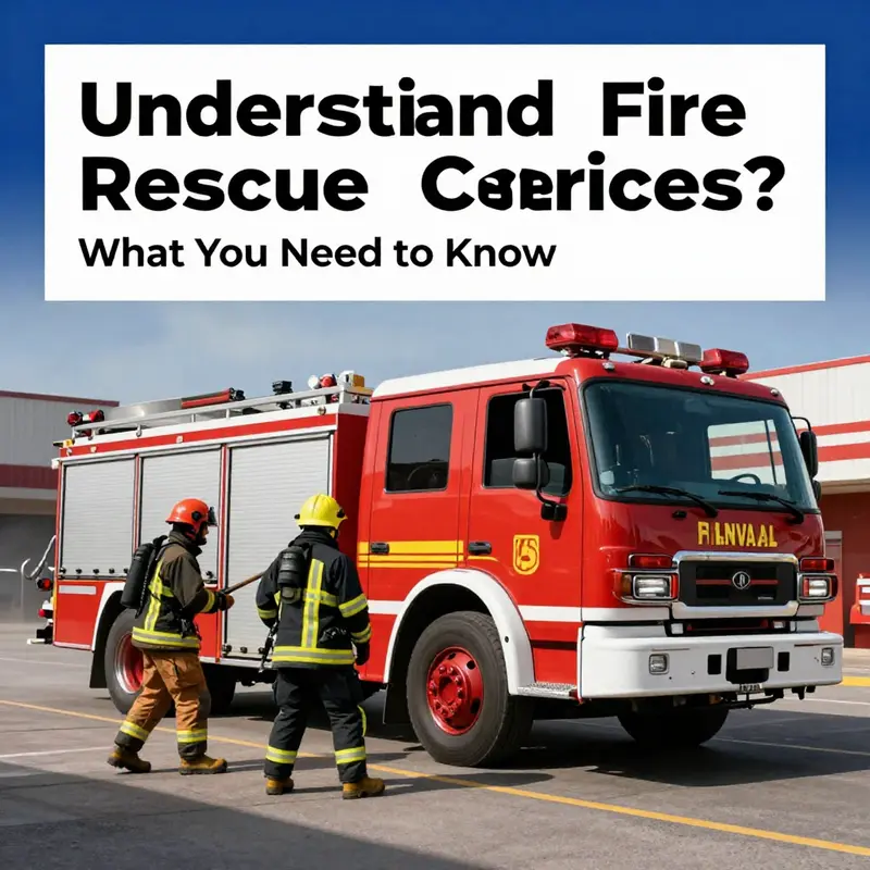 Firefighters responding to an emergency call to address a blaze.