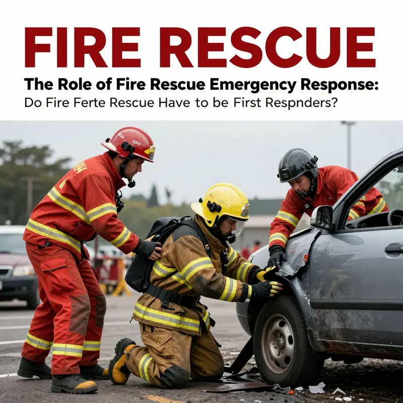 Firefighters responding promptly to a vehicle accident, exemplifying their critical role in emergency response.