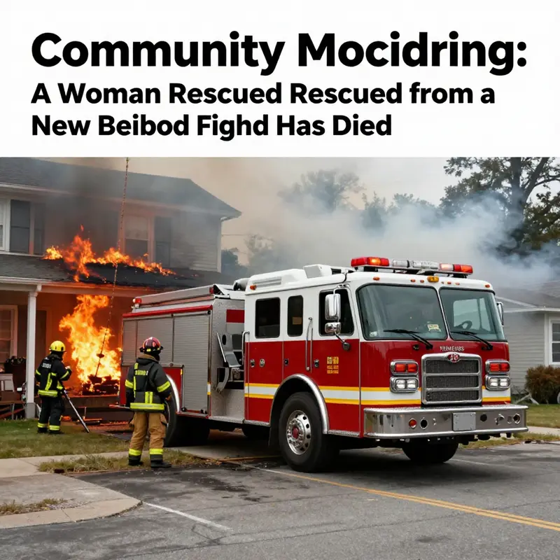 Firefighters respond to the blaze at a New Bedford home, showcasing the bravery involved in rescue operations.