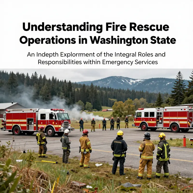 Overview of firefighters conducting joint training exercises in a Washington State landscape.