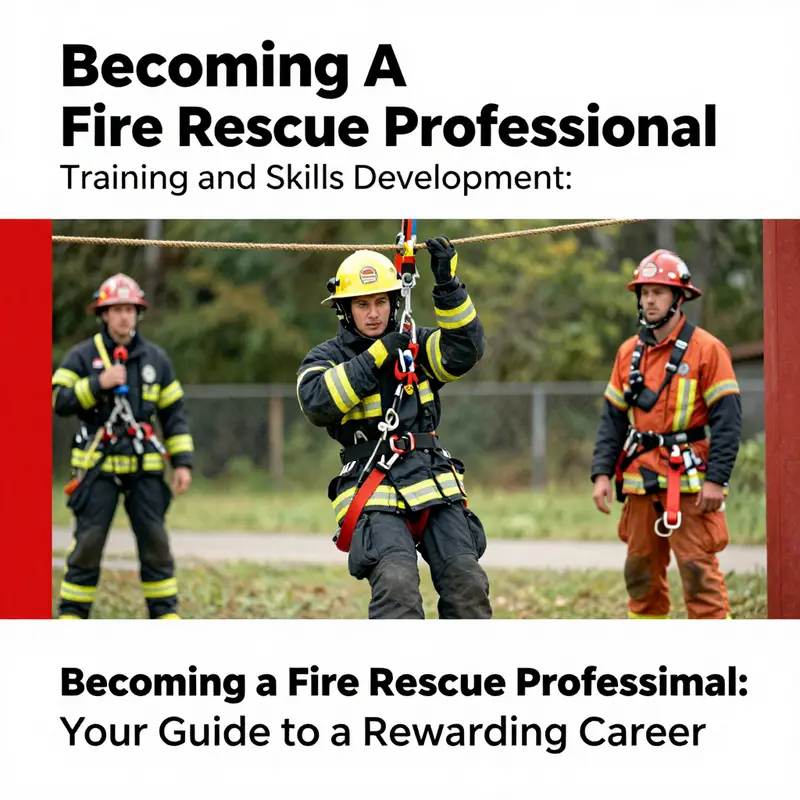 Future firefighters undergo practical training with expert supervision, preparing for a rewarding career in fire rescue.