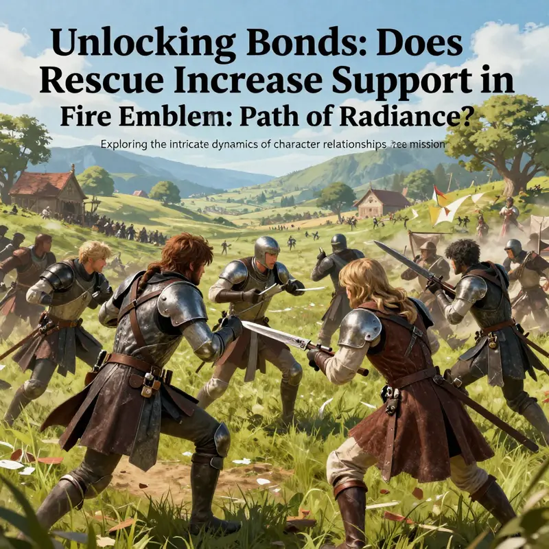 Cover image showing Fire Emblem: Path of Radiance characters in action during a rescue mission.