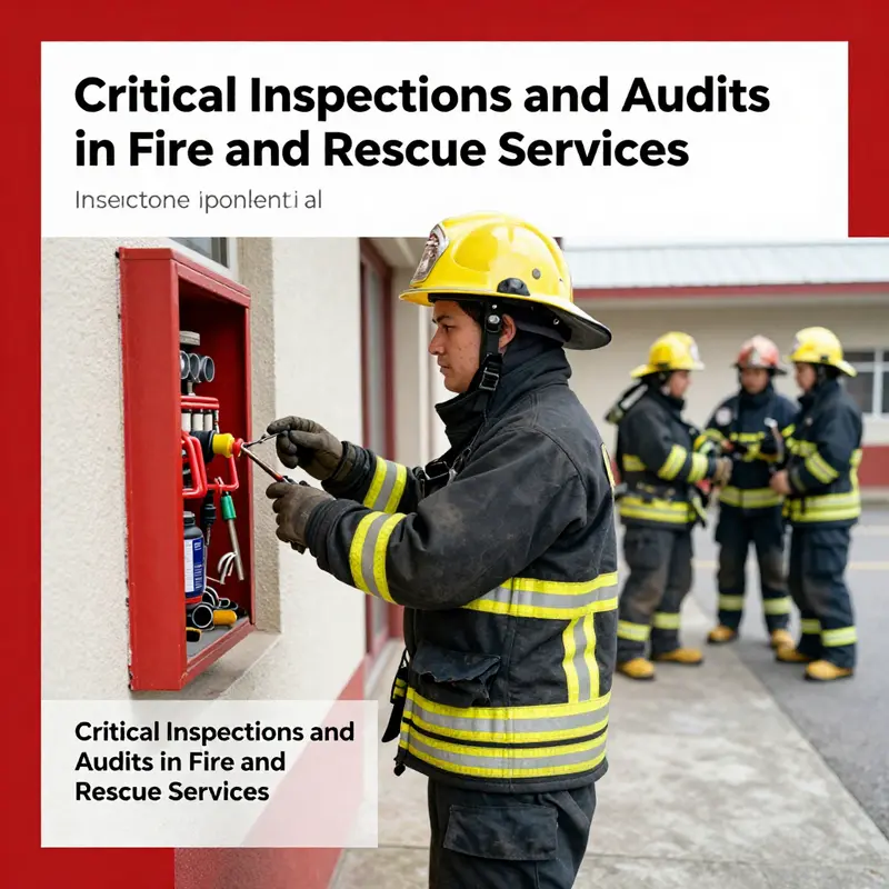 A fire inspector conducts a thorough examination of a building to identify fire hazards and ensure safety compliance.