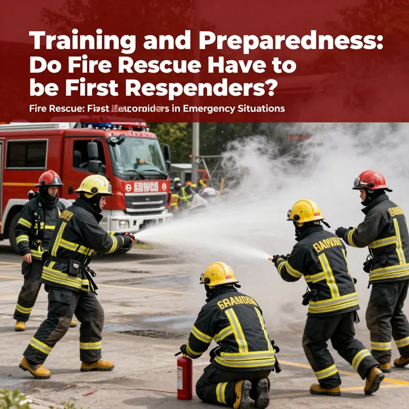 Firefighters responding promptly to a vehicle accident, exemplifying their critical role in emergency response.