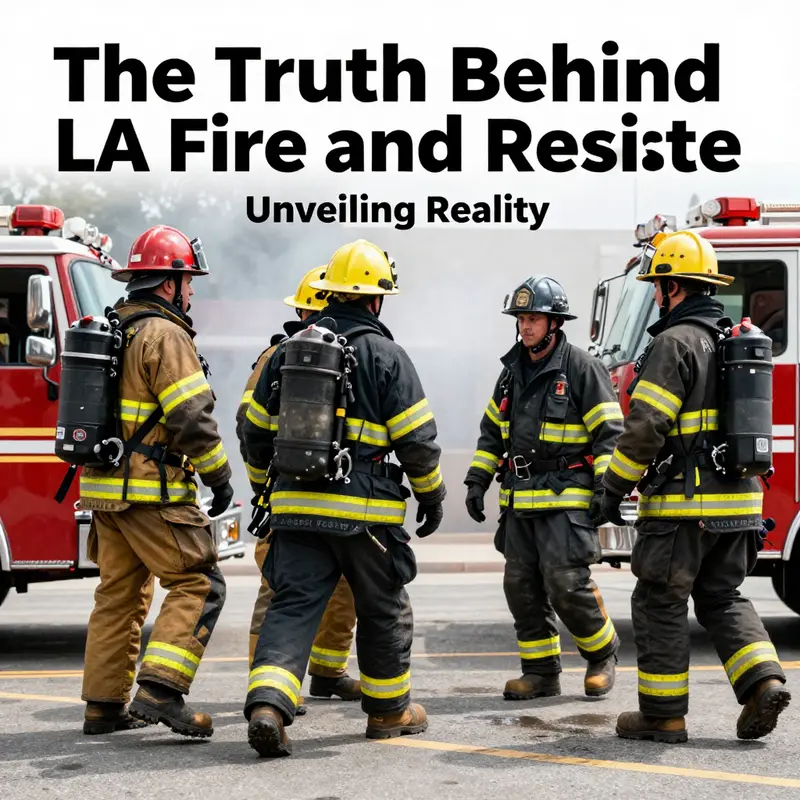 Firefighters respond to an emergency call, embodying the authenticity depicted in LA Fire and Rescue.
