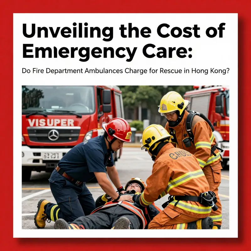 A Hong Kong Fire Services Department ambulance ready for action, symbolizing the city’s commitment to providing free emergency services.