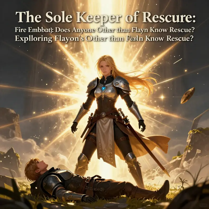 Flayn demonstrating her unique Rescue ability in *Fire Emblem*.