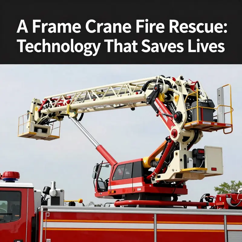 Firefighters implement an A Frame Crane to enhance rescue operations in a critical emergency.