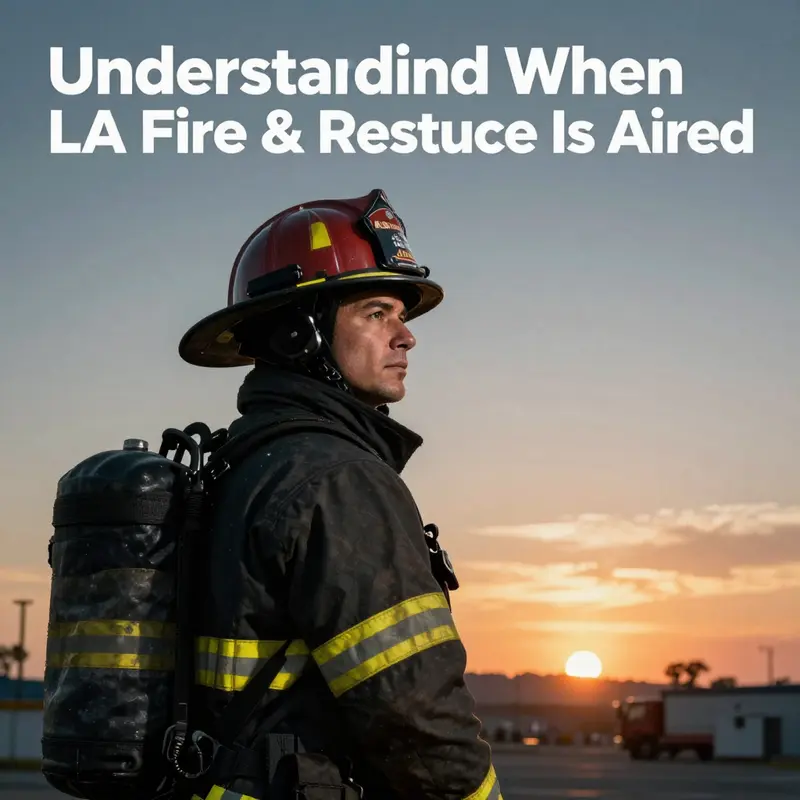 The official promotional poster for the premiere of LA Fire & Rescue.