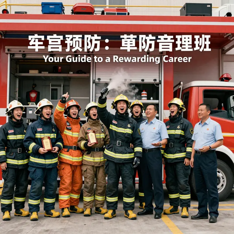 Future firefighters undergo practical training with expert supervision, preparing for a rewarding career in fire rescue.