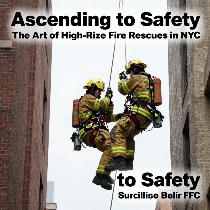 Firefighters undergo rigorous training at the FDNY High-Rise Simulator, preparing for real-life rescue scenarios.