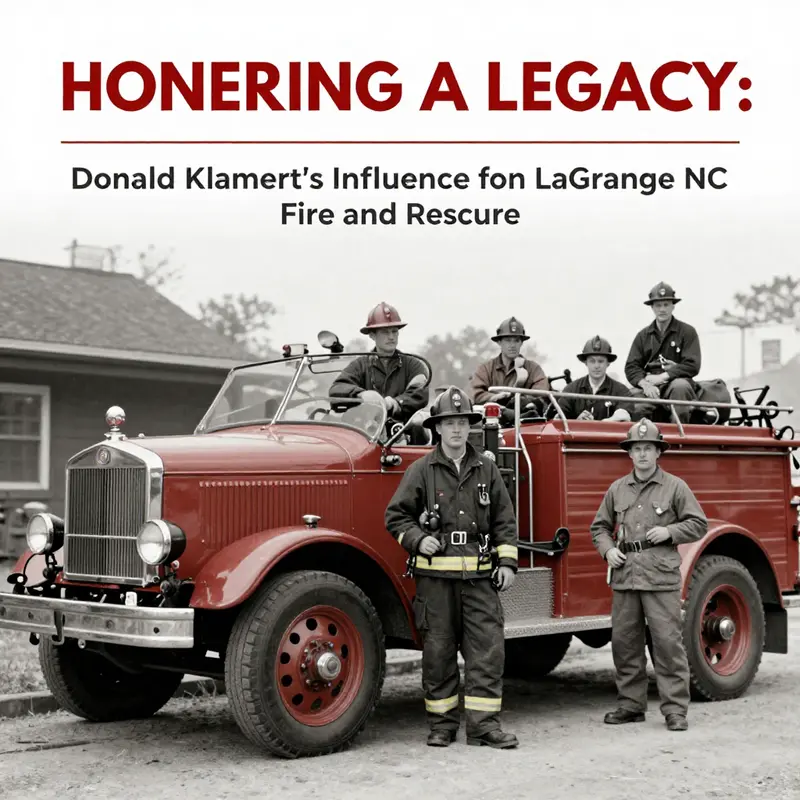 Donald Klamert proudly serving in the LaGrange Fire and Rescue department, showcasing his dedication to community safety.
