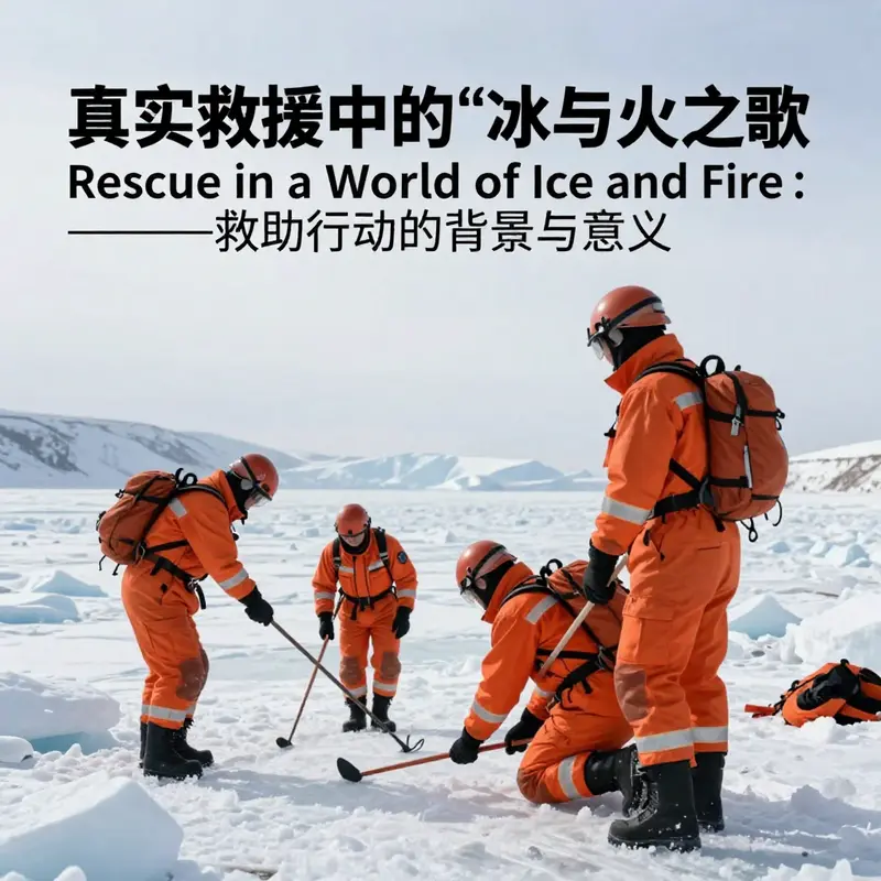 Firefighters prepare for a rescue operation on an icy river, highlighting the importance of bravery and resilience.