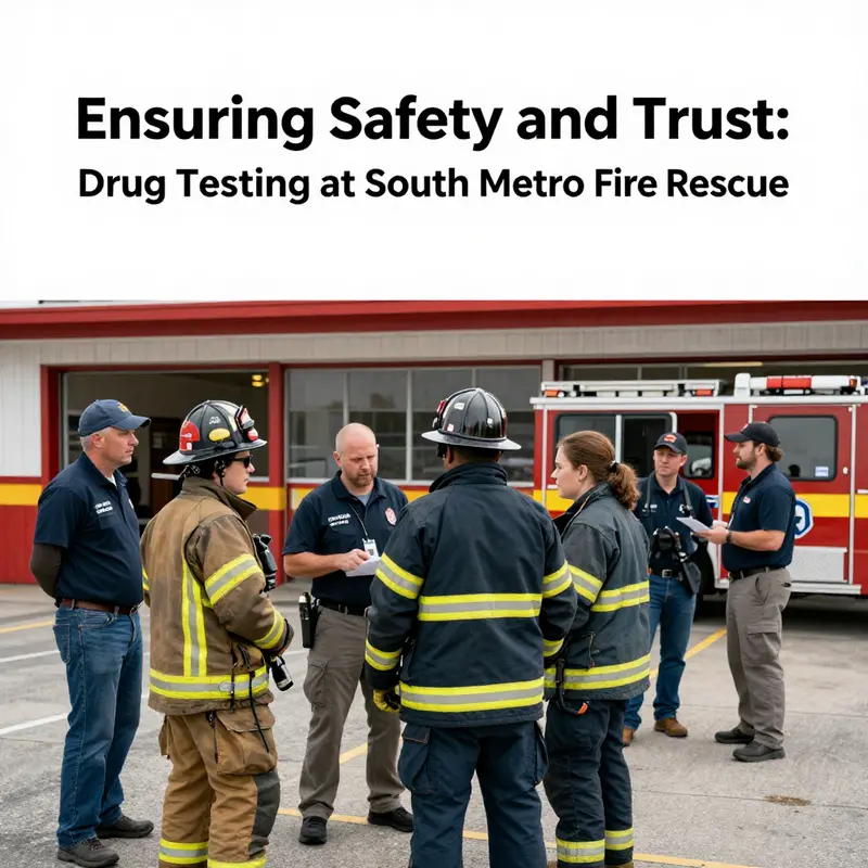 An applicant for South Metro Fire Rescue undergoing a pre-employment drug test, ensuring their readiness for duty.