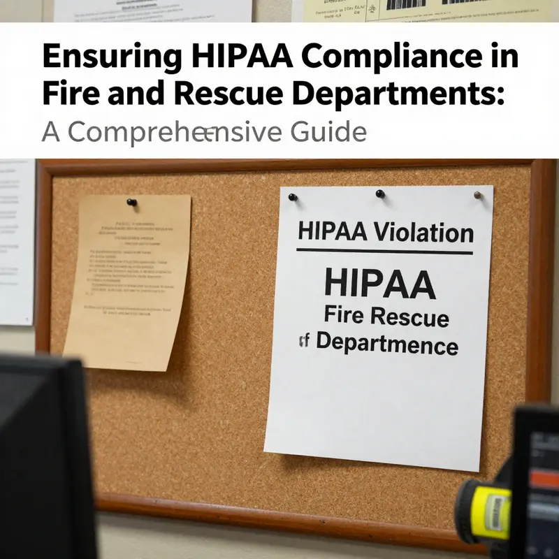 Firefighters providing vital medical services during an emergency, illustrating their role as covered entities under HIPAA.