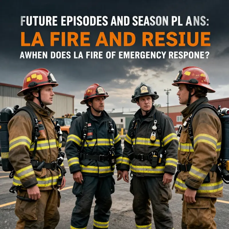 Firefighters in action during the premiere of LA Fire and Rescue.