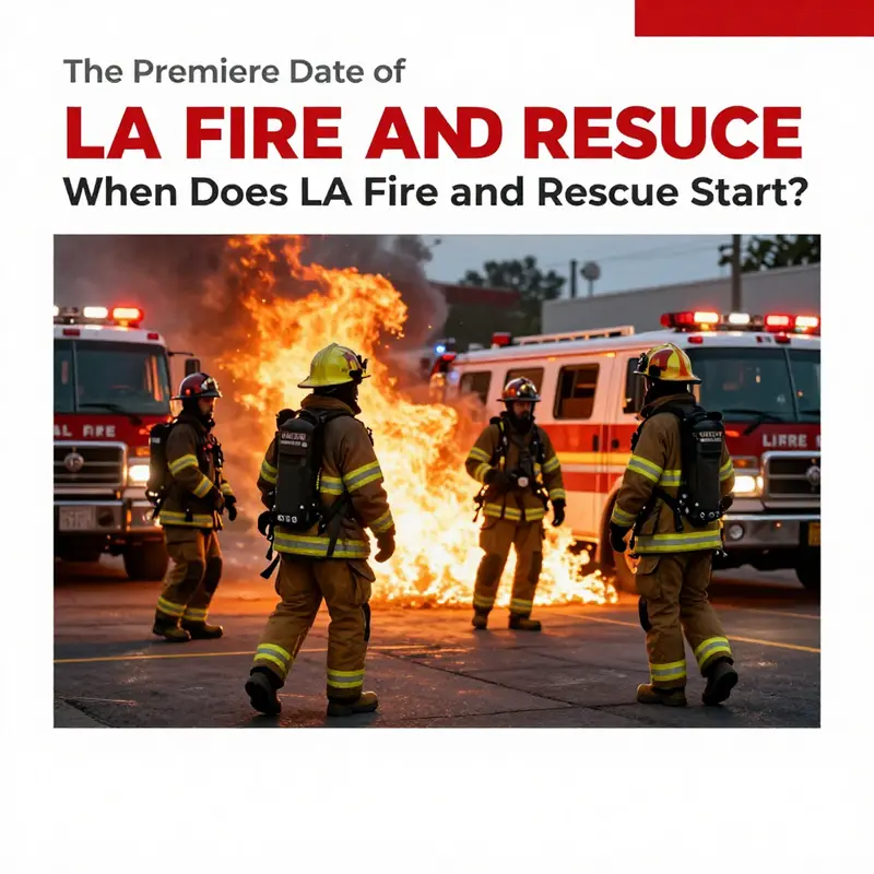 Firefighters in action during the premiere of LA Fire and Rescue.