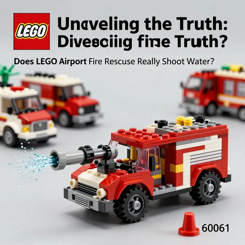 An in-depth look at the design features of the LEGO Airport Fire Rescue Vehicle (set 60061).