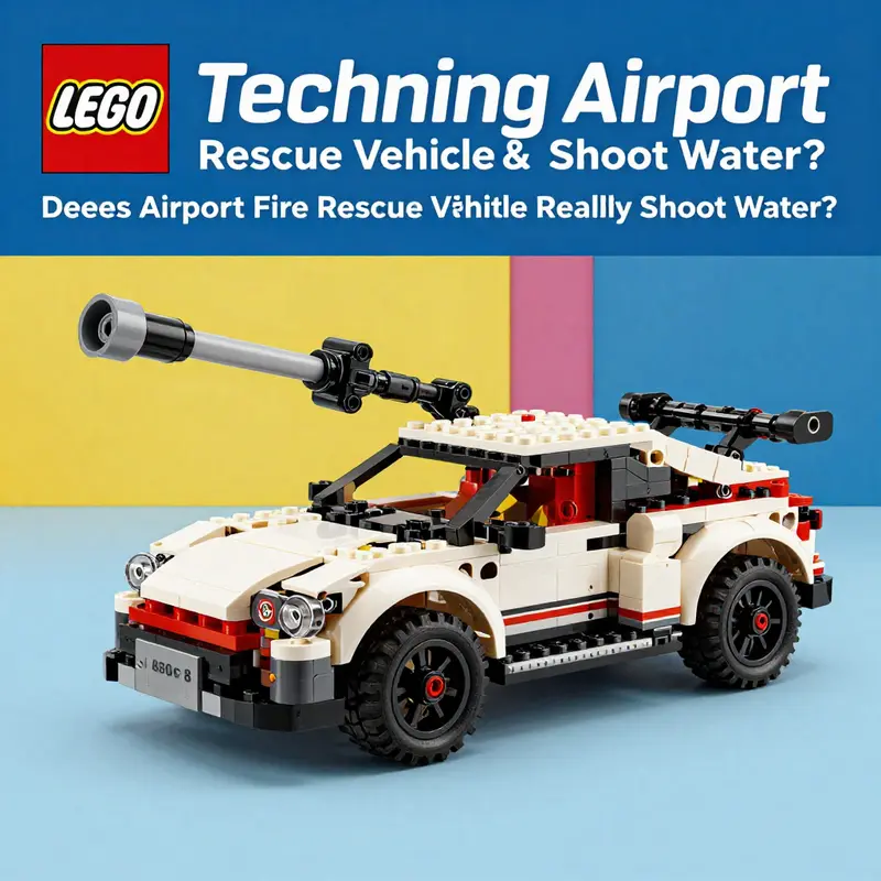 An in-depth look at the design features of the LEGO Airport Fire Rescue Vehicle (set 60061).