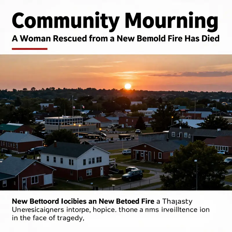 A sunset illuminating the New Bedford skyline, reflecting the community's determination and spirit after a recent tragedy.