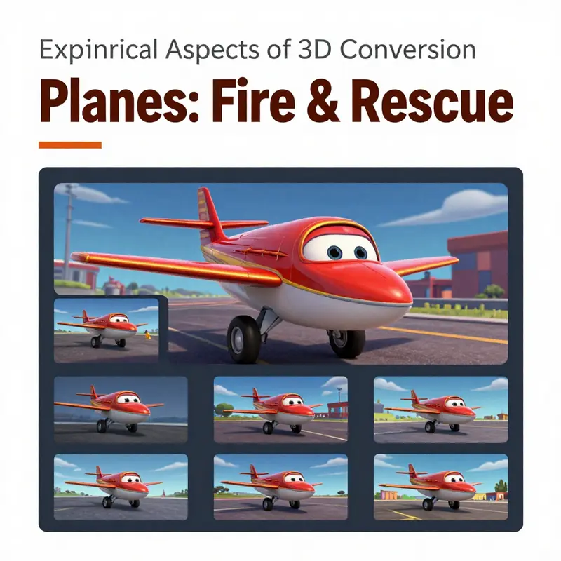 Audience enjoying a 3D screening of animated films, including *Planes: Fire & Rescue*.