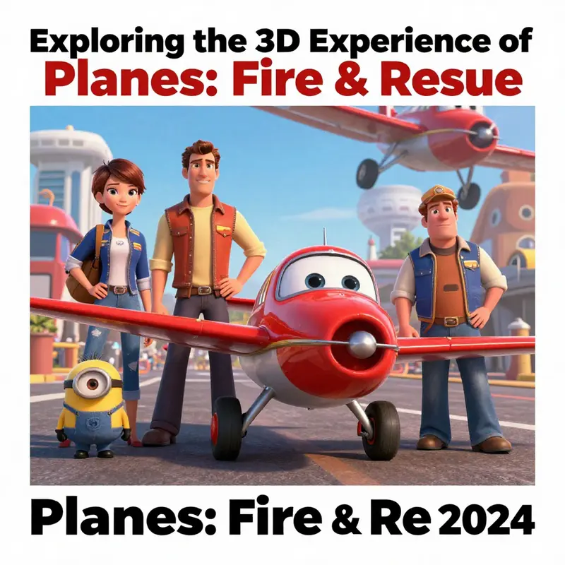 Key characters from *Planes: Fire & Rescue*, illustrating the animated and vibrant world they inhabit.