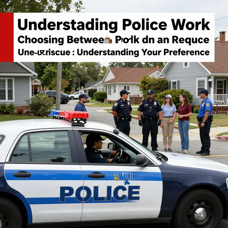 A visual comparison of police work and fire and rescue, highlighting their distinct environments and community roles.