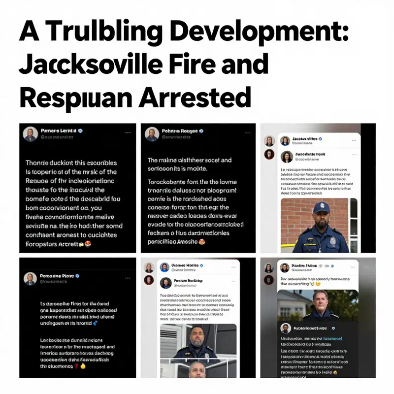 Officers from Jacksonville Sheriff’s Office conduct an arrest related to alleged sexual misconduct.