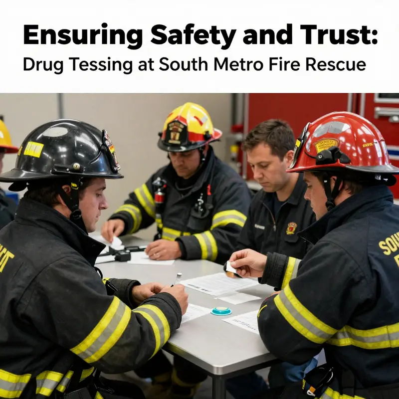 An applicant for South Metro Fire Rescue undergoing a pre-employment drug test, ensuring their readiness for duty.
