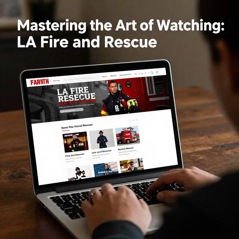 Community members engaged in viewing LA Fire and Rescue together in a community center.