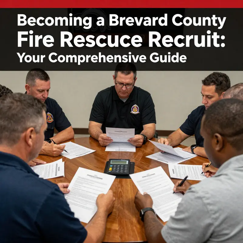 Candidates reviewing eligibility requirements for Brevard County Fire Rescue.
