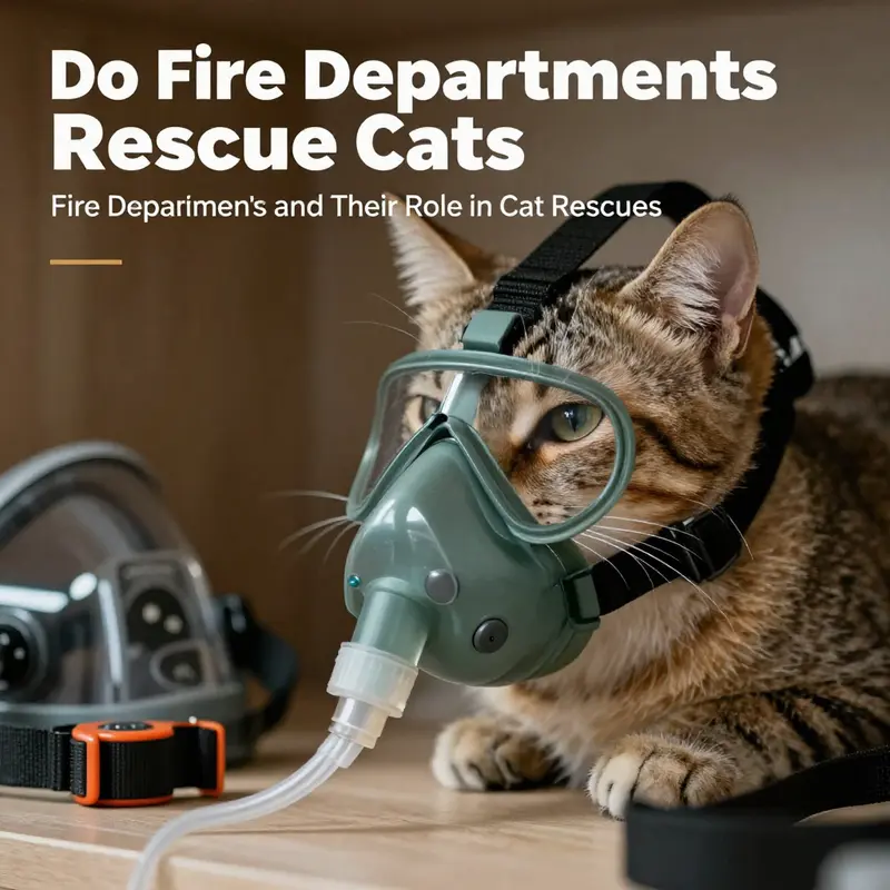 Firefighters demonstrating their commitment to community by rescuing cats in the urban environment.