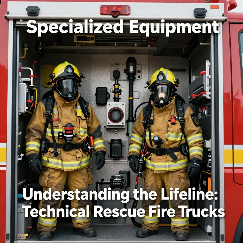 A view of specialized hydraulic tools used by technical rescue fire trucks.